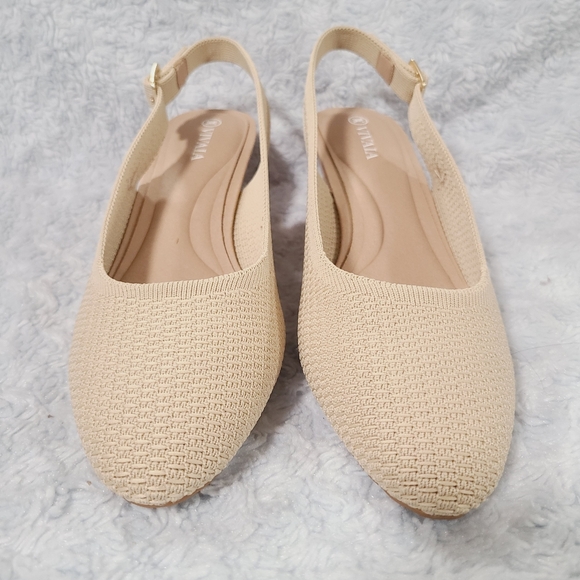 NWT Vivaia Almond Tamia Sling Back - Picture 6 of 8